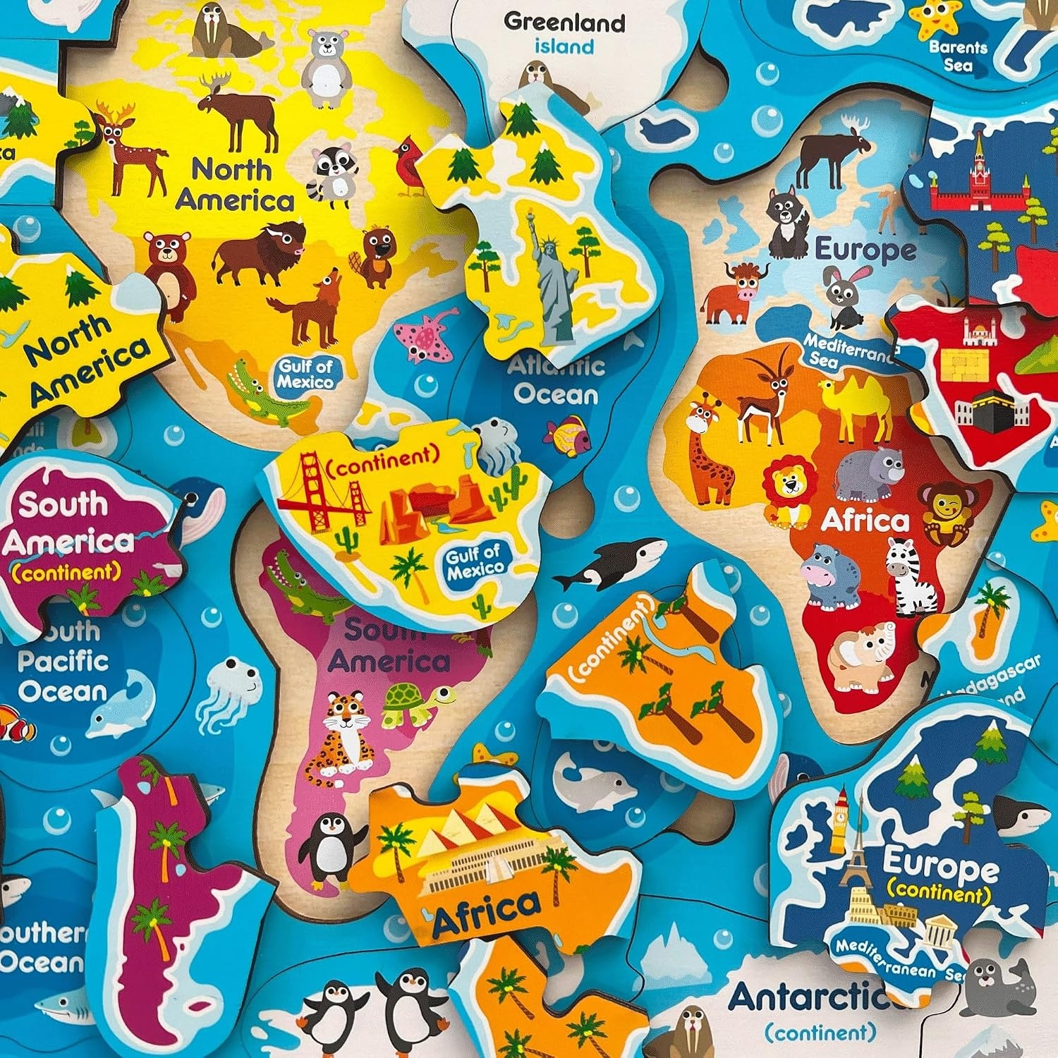 US Map Puzzles for Kids Ages 4-6 – Magnetic Toddler Puzzles Ages 3-5
